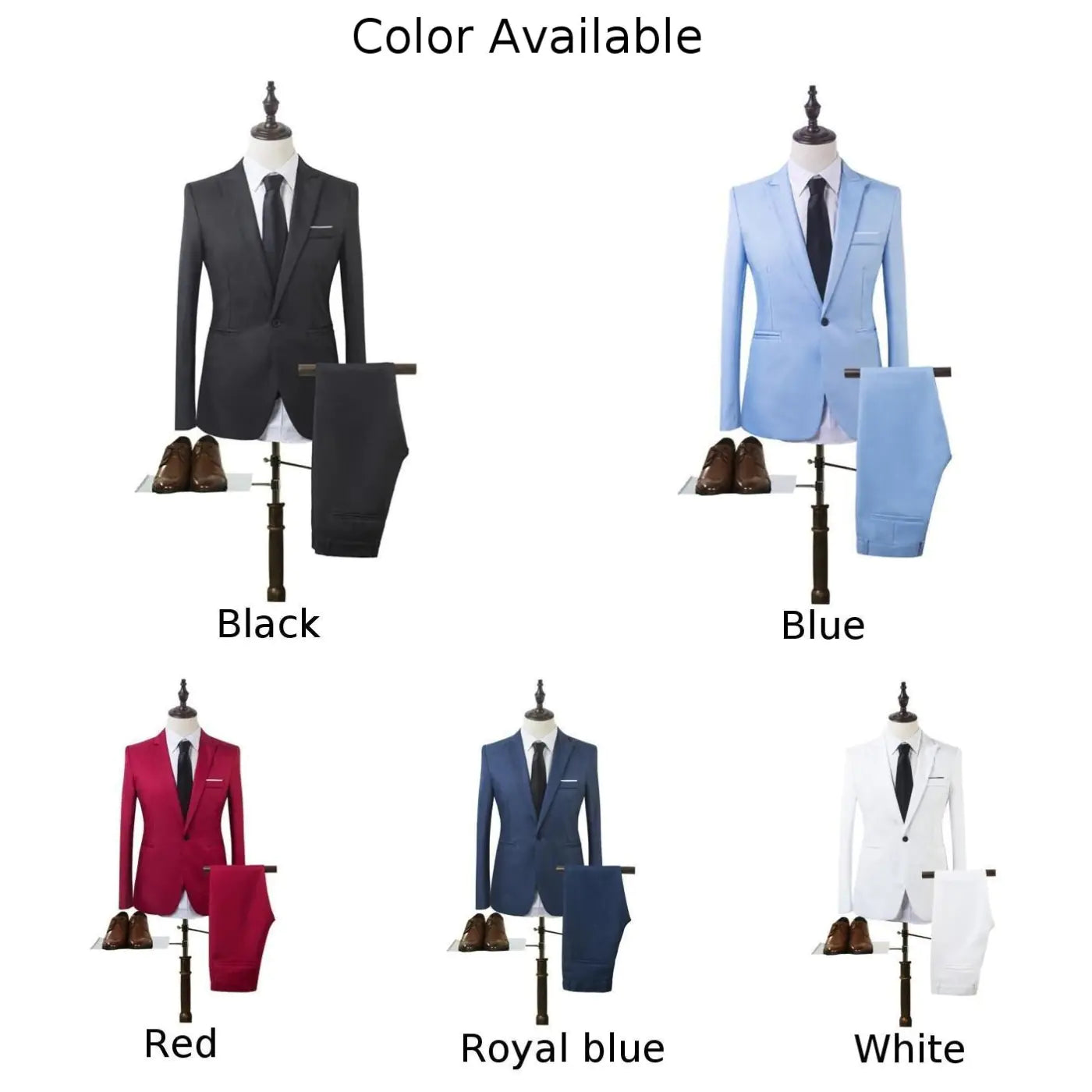 SharpFit Men's Formal Suit Set