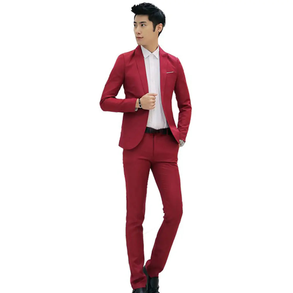 SharpFit Men's Formal Suit Set