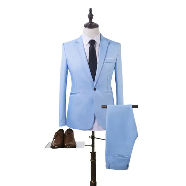 SharpFit Men's Formal Suit Set