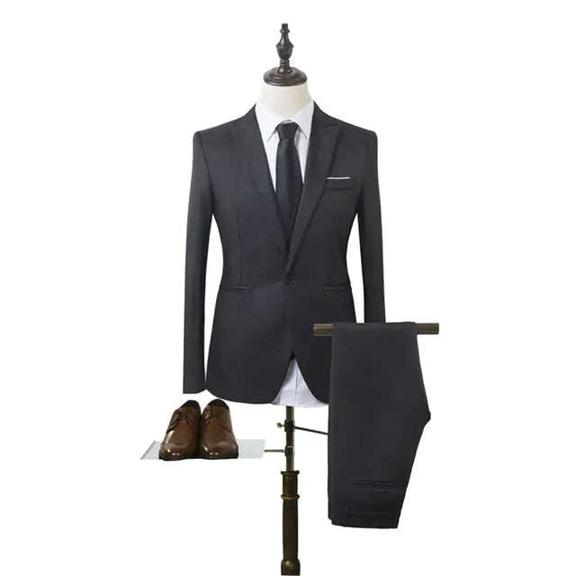 SharpFit Men's Formal Suit Set
